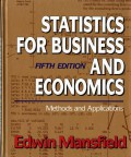 Statistics for business and economics : methods and applications
