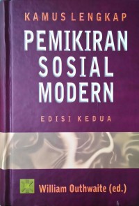 Image of Kamus lengkap pemikiran sosial modern