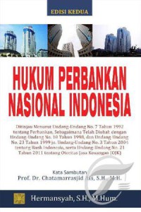 Image of Hukum perbankan nasional Indonesia