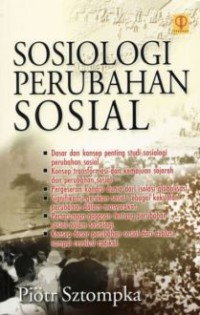 Image of Sosiologi perubahan sosial
