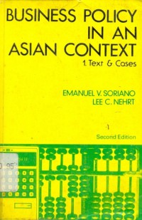 Image of Business policy in an Asian context : text & cases