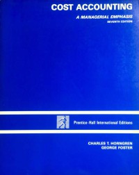 Image of Cost accounting : a managerial emphasis