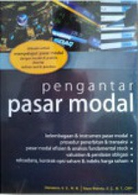 Image of Pengantar pasar modal : didesain untuk mempelajari pasar modal ...