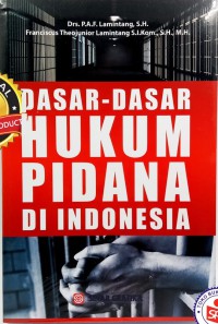 Image of Dasar-dasar hukum pidana di Indonesia