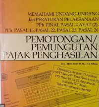 Image of Pemotongan/pemungutan pajak penghasilan