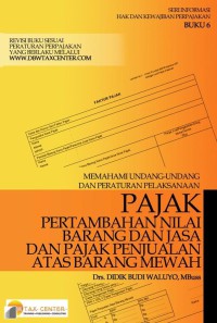 Image of Pajak pertambahan nilai barang dan jasa dan pajak penjualan atas barang mewah