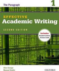 Image of Effective academic writing 1 : the paragraph