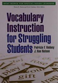 Image of Vocabulary instruction for struggling students