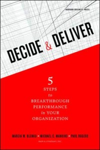 Image of Decide & deliver : 5 steps to breakthrough performance in your organization