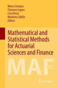 Image of Mathematical and statistical methods for actuarial sciences and finance