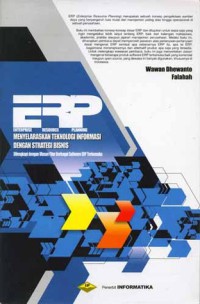 Image of ERP (enterprise resource planning) : menyelaraskan teknologi informasi dengan strategi bisnis