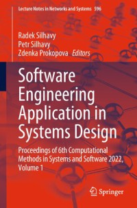 Image of Software Engineering Application in Systems Design : Proceedings of 6th Computational Methods in Systems and Software 2022, Volume 1