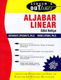 Image of Schaum's Outlines Aljabar Linear