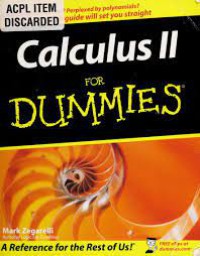 Image of Calculus II For Dummies