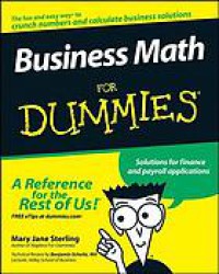 Image of Business Math For Dummies