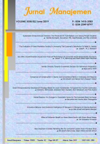 Image of Jurnal manajemen : 2013-2019