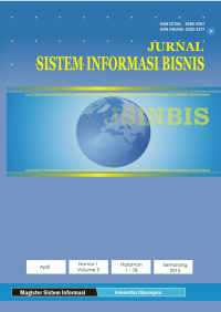 Image of Jurnal sistem informasi bisnis : 2015-2019