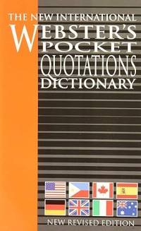 Image of The New International Webster's Pocket Quotations Dictionary