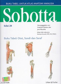Image of Sobotta : atlas anatomi manusia : buku tabel : otot, sendi dan saraf