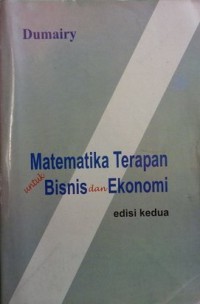 Image of Matematika terapan untuk bisnis dan ekonomi