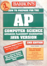 Image of Barron's how to prepare for the AP : computer science advanced placement examination Java version