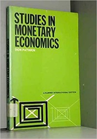 Image of Studies in monetary economics