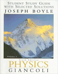 Image of Physics 6th edition student study guide with selected solutions : v.1